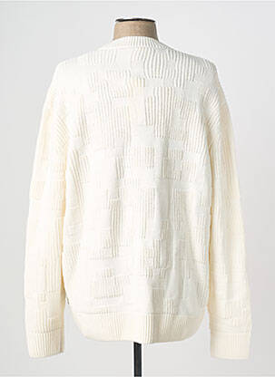 Pull col rond manches longues blanc TOM TAILOR homme