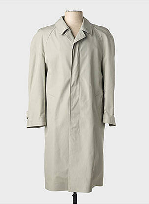 Trench fermeture boutonnée sur le devant sans capuche vert JUPITER homme
