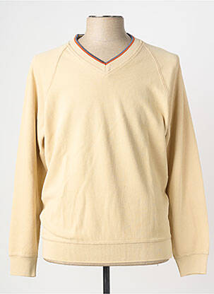 Pull col v manches longues beige BERAC homme