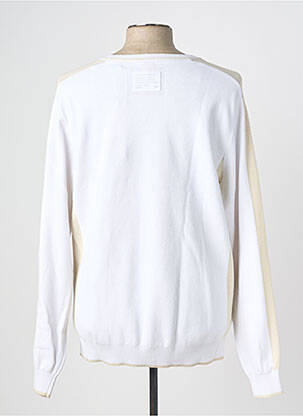 Pull col rond manches longues blanc KAPORAL homme