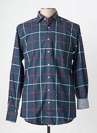 Chemise manches longues imprimé carreaux bleu BEN GREEN homme