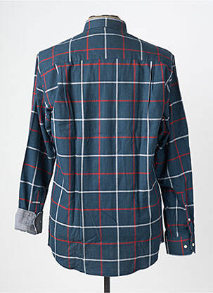Chemise manches longues imprimé carreaux bleu BEN GREEN homme