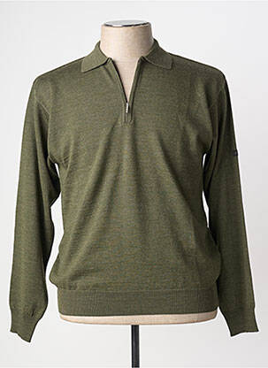 Pull manches longues manches longues vert MONTE CARLO homme