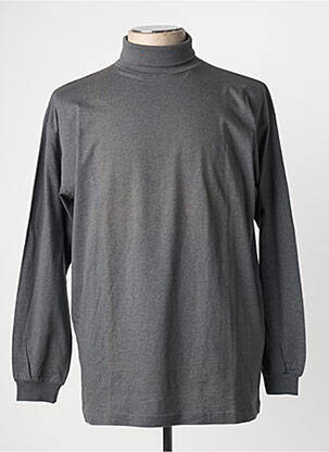 T-shirt broderie manches longues gris MONTE CARLO homme