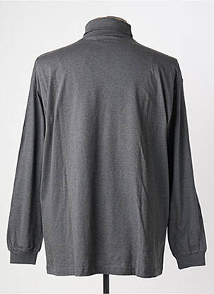 T-shirt broderie manches longues gris MONTE CARLO homme