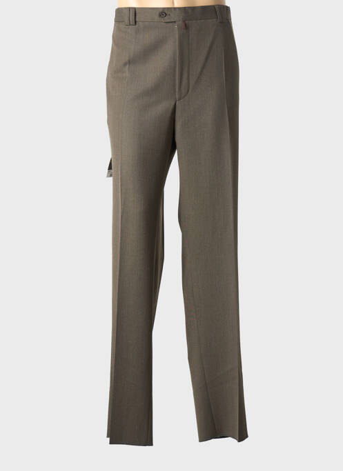 Pantalon droit taille à pinces taille normale marron MEYER homme