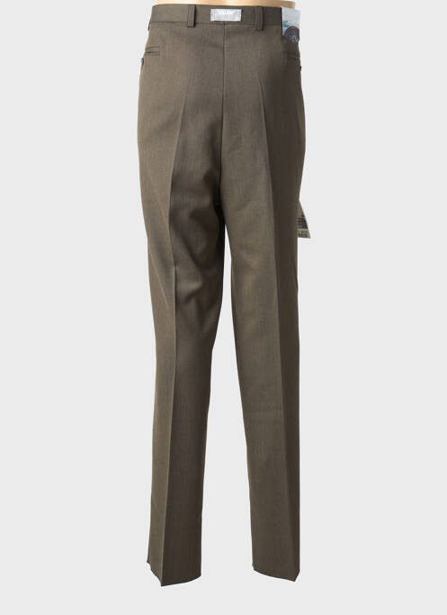 Pantalon droit taille à pinces taille normale marron MEYER homme
