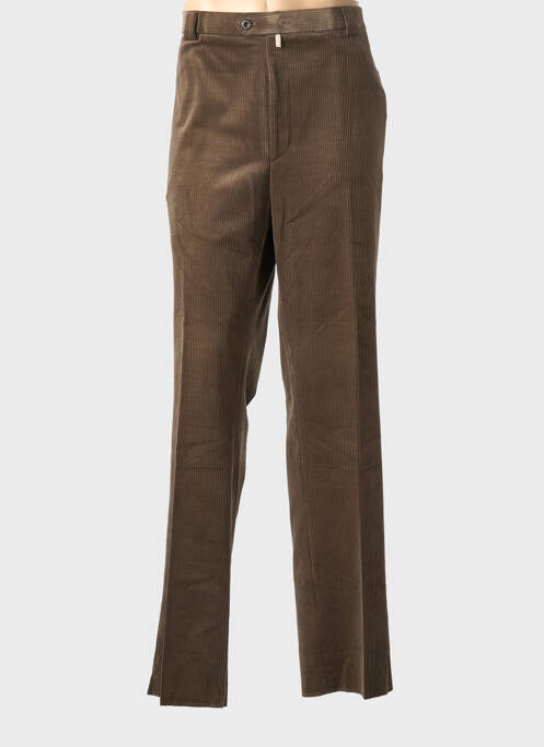 Pantalon droit tissage velours taille normale vert MEYER homme