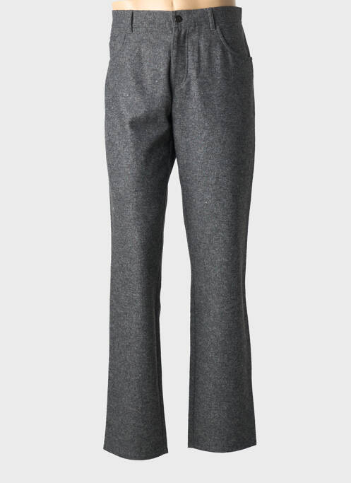 Pantalon droit tissage chiné taille normale gris ALBERTO homme