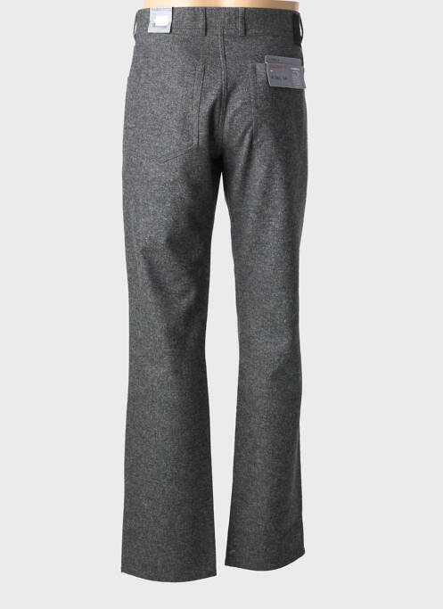 Pantalon droit tissage chiné taille normale gris ALBERTO homme