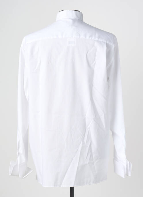 Chemise manches longues coupe droite blanc OLYMP homme