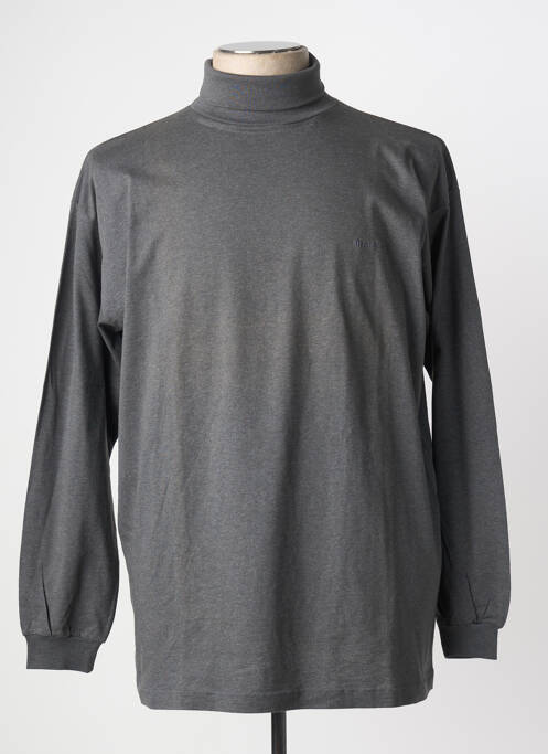 T-shirt coupe droite manches longues gris MONTE CARLO homme