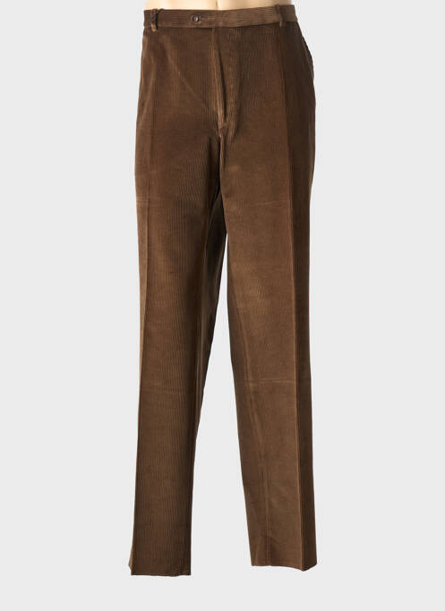 Pantalon droit stretch taille normale marron HAROLD homme