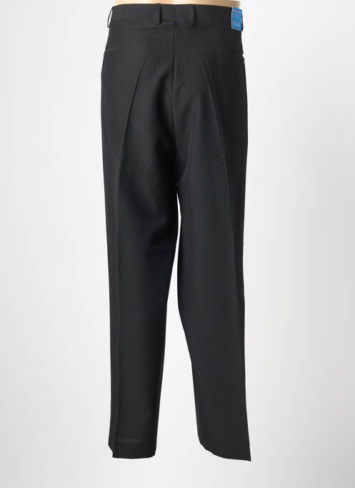 Pantalon droit tissage popeline taille normale noir D555 homme