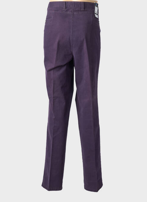 Pantalon droit violet LUIGI MORINI homme