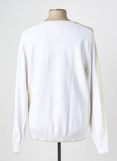 Pull col rond manches longues blanc KAPORAL homme