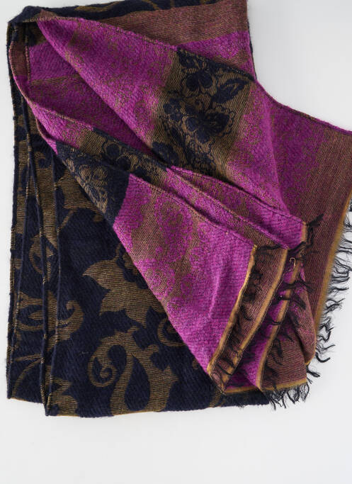 Echarpe imprimé fantaisie violet E.SAVALL femme