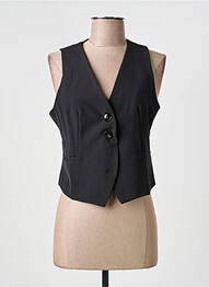 Gilet sans manche poches noir LUCYLUM femme