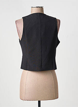 Gilet sans manche poches noir LUCYLUM femme