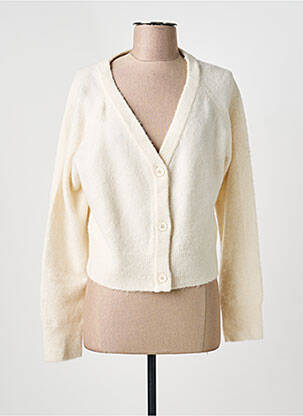 Gilet manches longues resserrée sur le bas beige LES P'TITES BOMBES femme