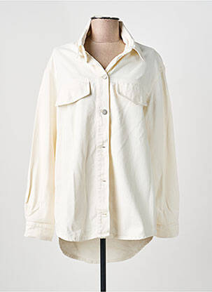 Veste casual col chemisier beige SENES femme