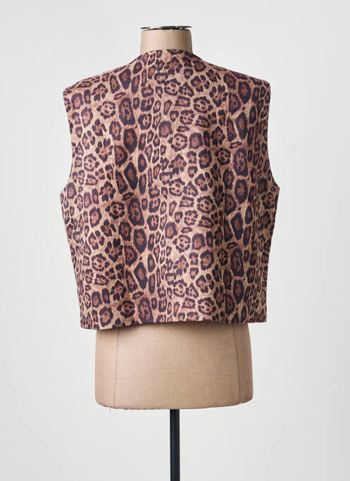 Gilet sans manche doublure marron JOYNA femme