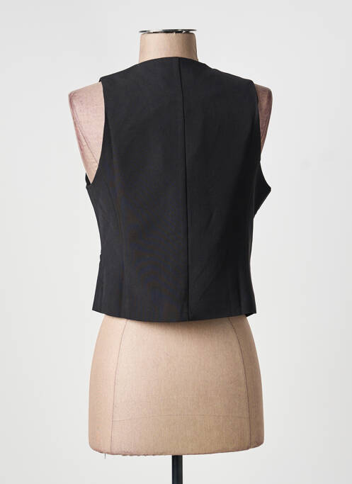 Gilet sans manche poches noir LUCYLUM femme