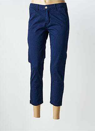 Pantacourt stretch taille normale bleu PAKO LITTO femme