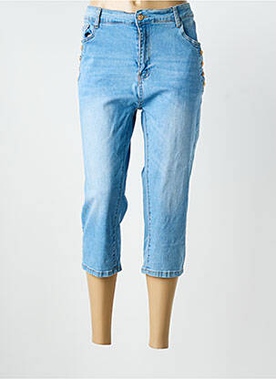 Pantacourt taille normale taille normale bleu B.S JEANS femme