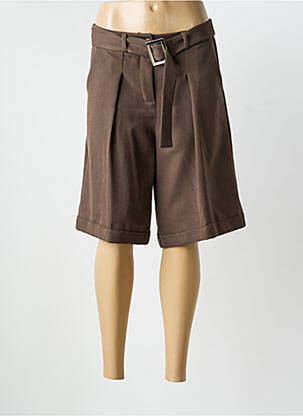 Bermuda marron GARCONNE femme