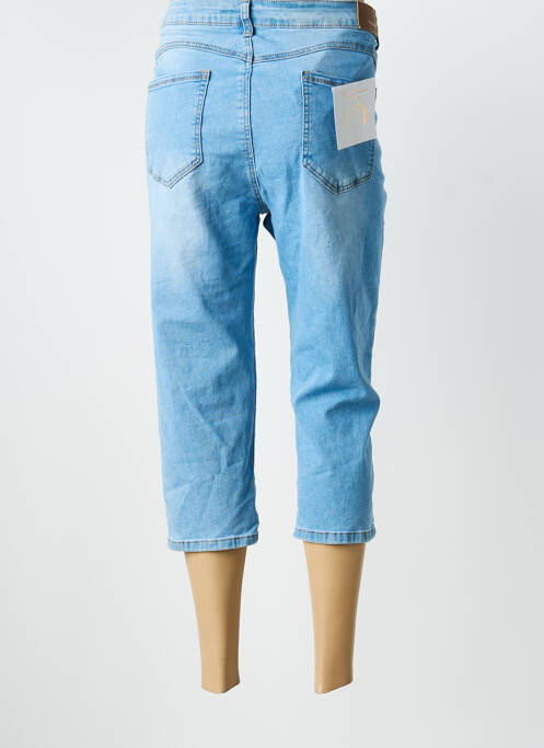 Pantacourt bleu B.S JEANS femme