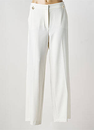 Pantalon large tissage popeline taille normale blanc RIANI femme