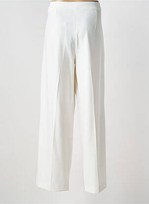 Pantalon large tissage popeline taille normale blanc RIANI femme