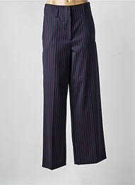 Pantalon large tissage popeline taille normale bleu SPORTMAX femme