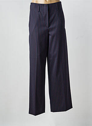 Pantalon large tissage popeline taille normale bleu SPORTMAX femme