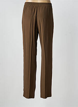 Pantalon droit taille élastique taille normale marron N°21 femme