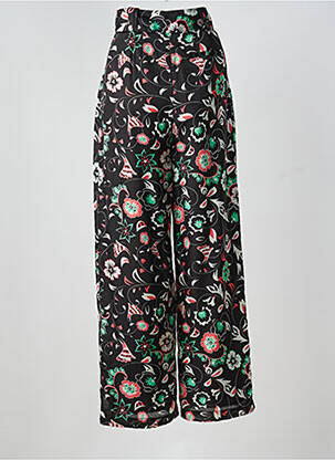 Pantalon large tissage popeline taille normale noir MIMI LIBERTÉ femme