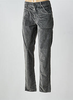 Pantalon droit stretch taille normale gris HIGH femme