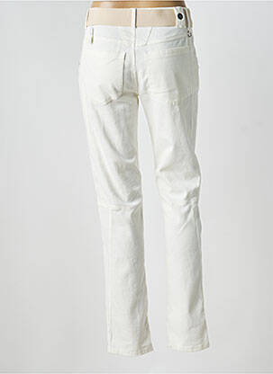 Pantalon droit stretch taille normale blanc HIGH femme