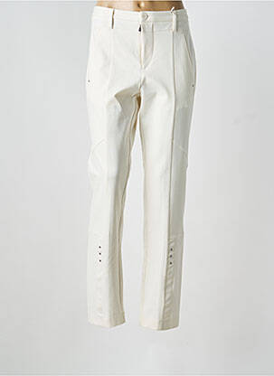 Pantalon droit stretch taille normale beige HIGH femme