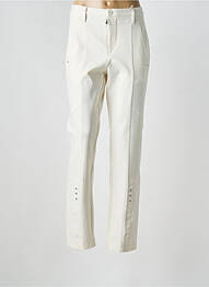 Pantalon droit stretch taille normale beige HIGH femme