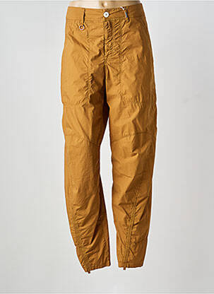 Pantalon droit tissage popeline taille normale marron HIGH femme
