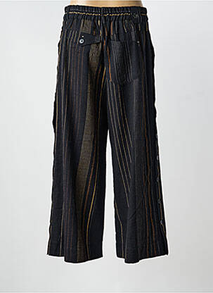 Pantalon large fermeture zippée sous rabat boutonné taille normale noir HIGH femme