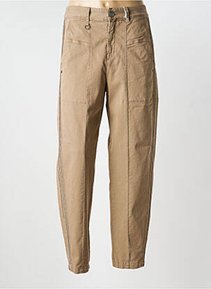 Pantalon droit stretch taille normale marron HIGH femme