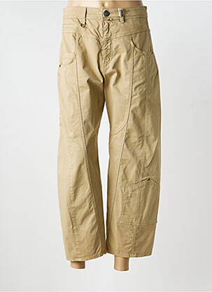 Pantalon 7/8 stretch taille normale beige HIGH femme