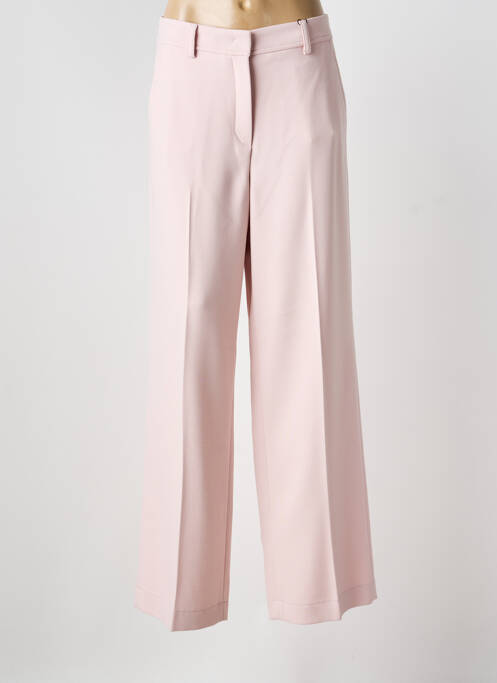 Pantalon large fermeture zippée sous rabat avec crochet taille normale rose RIANI femme