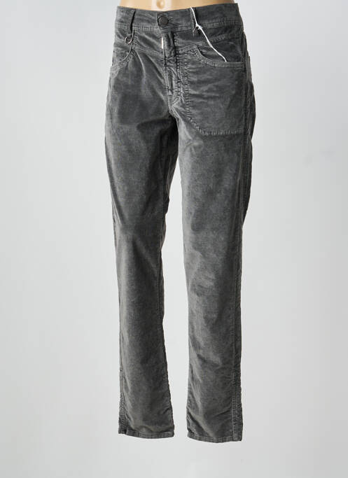 Pantalon droit stretch taille normale gris HIGH femme