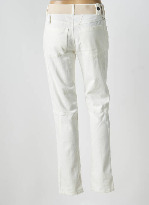 Pantalon droit stretch taille normale blanc HIGH femme