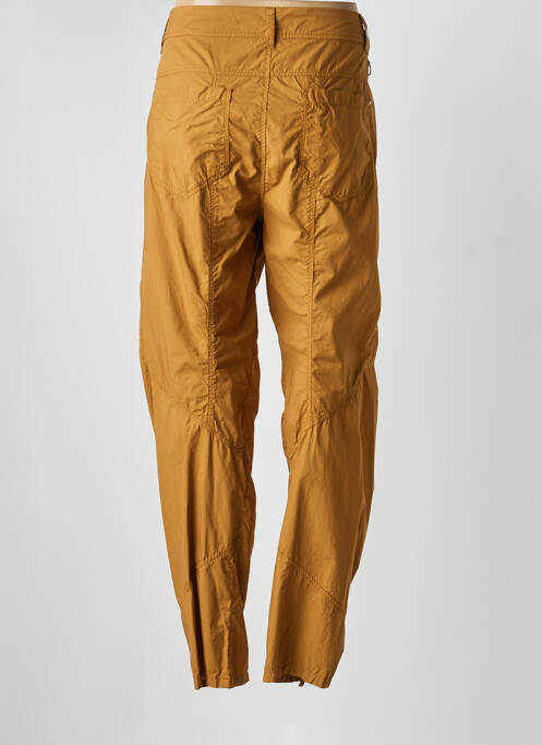 Pantalon droit tissage popeline taille normale marron HIGH femme