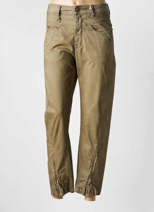 Pantalon droit stretch taille normale vert HIGH femme